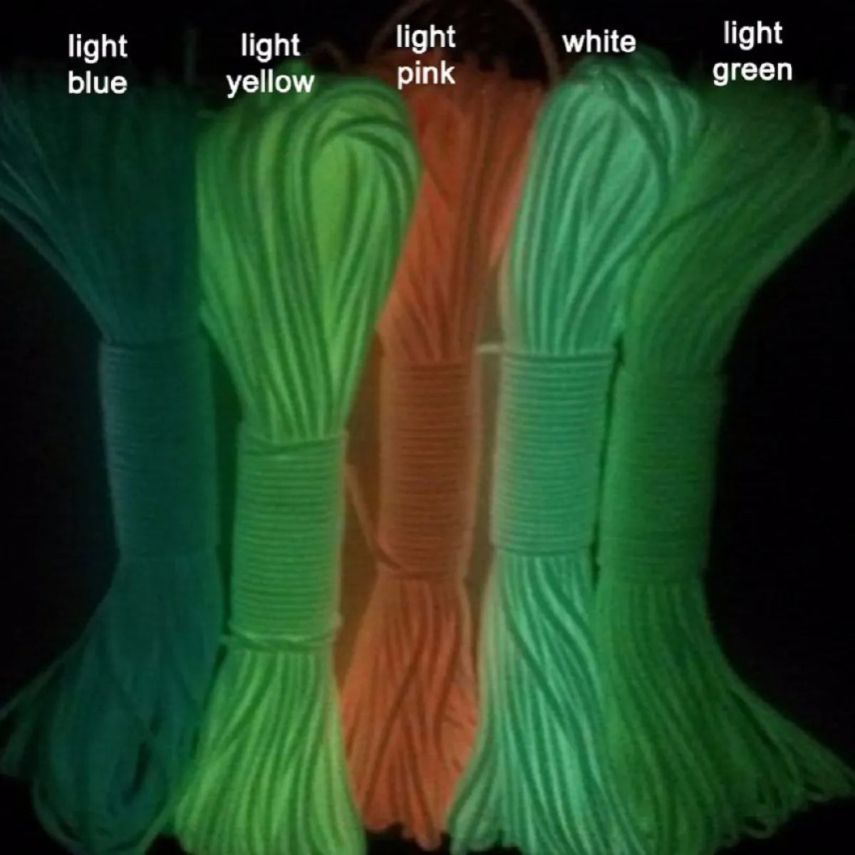 Luminous 9-Core Camping Safety Rope