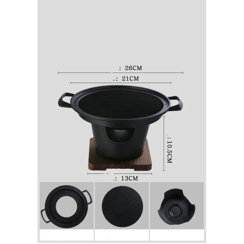 Non-Stick Small Indoor BBQ Grill