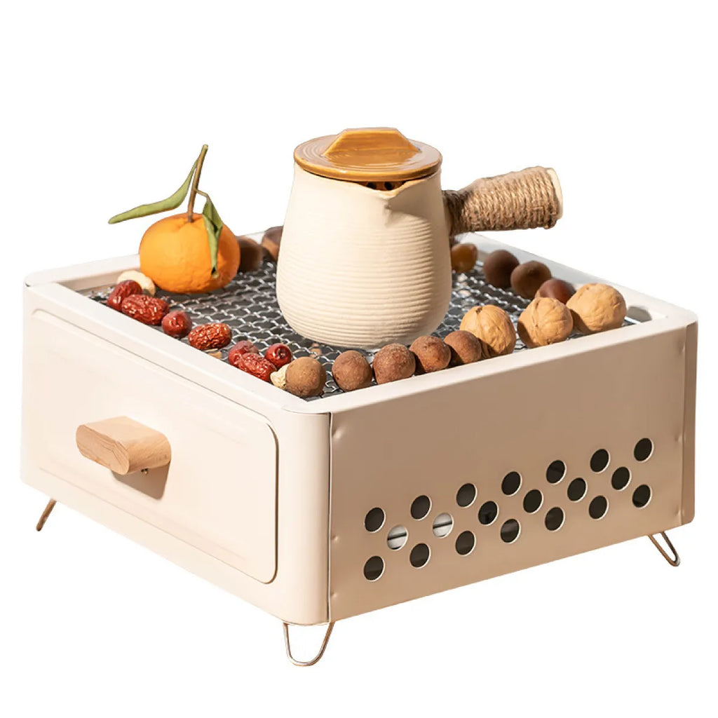 Square Outdoor Charcoal BBQ Grill